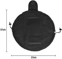 Carica l'immagine nel visualizzatore di Gallery, Borsa per il trucco con coulisse pigra Borsa per cosmetici da viaggio grande portatile Borsa per il trucco da viaggio Borsa per l'archiviazione per donna Ragazza (Nero)