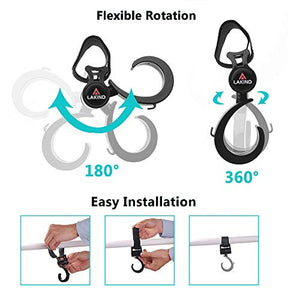 Ganci Passeggino Porta Borse Universale Gancio per Plástico 4pcs