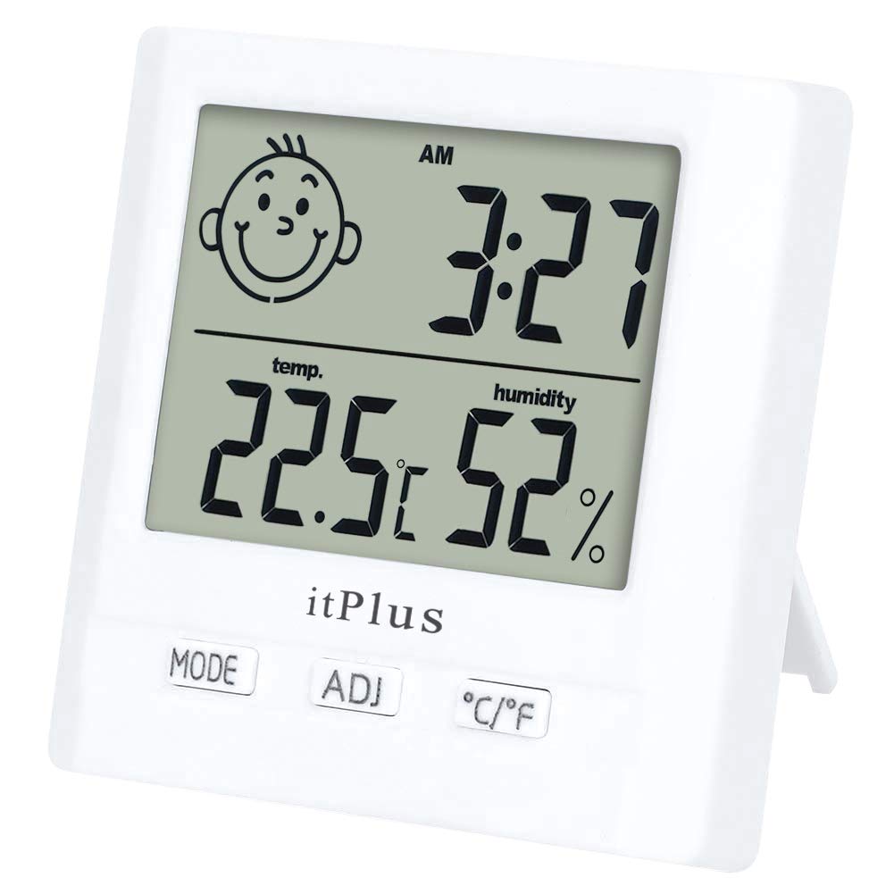 Igrometro Termometro Digitale, Orologio da Tavolo Parete Temperatura 1 Pezzo - Ilgrandebazar