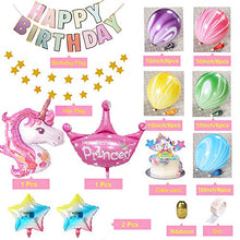 Carica l'immagine nel visualizzatore di Gallery, AYUQI Decorazioni per Feste Unicorno Ragazze, Agata Palloncini Compleanno...