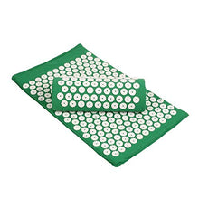 Carica l&#39;immagine nel visualizzatore di Gallery, amzdeal Set Tappetino Agopressione, Include per Agopressione+ Verde