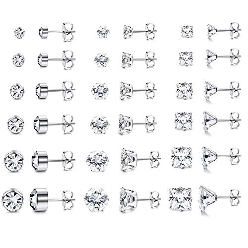 Milacolato Orecchini a Lobo in Acciaio Inossidabile per Donna a... - Ilgrandebazar