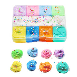 SWZY Fluffy Slime Putty Floam Kit for Stress Relief Toy Super C - Ilgrandebazar