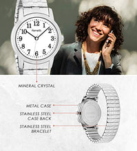 Carica l'immagine nel visualizzatore di Gallery, Ferretti Donna | Orologio da polso classico con grandi Argento E Bianco - Ilgrandebazar