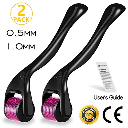 Titanio Micro-ago Roller, PAMIYO 0.5 mm + 1mm 540-aghi Derma rullo di alta... - Ilgrandebazar