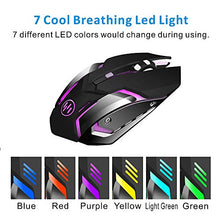 Carica l&#39;immagine nel visualizzatore di Gallery, TENMOS X96 Ricaricabile Wireless Gaming Mouse, Ottico Retroilluminato Mouse...