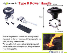 Carica l&#39;immagine nel visualizzatore di Gallery, Pomello per volanti Hypersonic nero veicolo auto Power Handle spinner - Ilgrandebazar