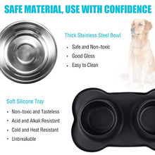 Carica l'immagine nel visualizzatore di Gallery, Bonve Pet Ciotole per Cani Gatti, 2 Pack 400ml Ciotola Cane in Acciaio...