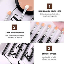 Carica l&#39;immagine nel visualizzatore di Gallery, Lurrose 5pcs ombretto spazzole doppio colore gomma spugna trucco pennelli...