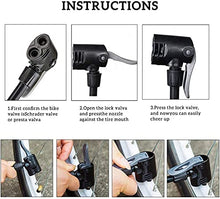 Carica l&#39;immagine nel visualizzatore di Gallery, SZSHIMAO pompa da pavimento per tutte le valvole per biciclette, pompa d&#39;aria 11 bar/160 psi, pompa per bicicletta pompa a sfera per tutte bicicletta Basket calcio