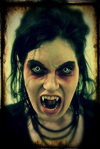 Lenti a contatto colorate"Vampiro" + capsule di sangue finto + portalenti... - Ilgrandebazar