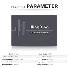 Carica l'immagine nel visualizzatore di Gallery, KingDian - Unità a stato solido SSD da 2,5”, con tecnologia di memoria 480 GB - Ilgrandebazar