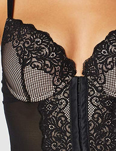 Iris & Lilly Slip In Pizzo Core Glamour Donna, Vita Medio-Alta, Pizzo Floreale Anteriore, Sgambato