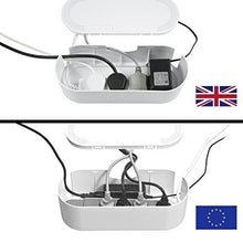 Carica l&#39;immagine nel visualizzatore di Gallery, D-Line EU/CTUSMLW/SW, Raccogli Cavi, Scatola Portacavi, Piccolo, Bianco - Ilgrandebazar