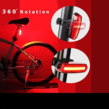 Carica l&#39;immagine nel visualizzatore di Gallery, OUNDEAL Luce Posteriore Bicicletta, per Bicicletta USB Ricaricabile,...