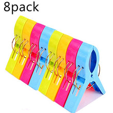 Carica l&#39;immagine nel visualizzatore di Gallery, Spurtar 8 Pezzi Mollette in Plastica Grandi Colori Brillanti, Clip di...