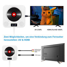 Carica l&#39;immagine nel visualizzatore di Gallery, Lettore DVD portatile CD, lettore CD/DVD musicale Bluetooth con white - Ilgrandebazar