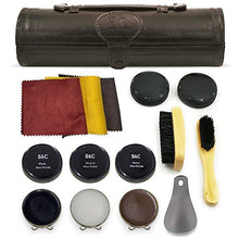 Carica l'immagine nel visualizzatore di Gallery, Stone &amp; Clark Kit Polish &amp; Care 8PC Scarpe Marrone Scuro