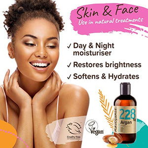 Naissance Olio di Argan del Marocco 250ml - Puro e Naturale, Antiossidante,...