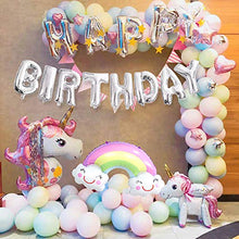 Carica l&#39;immagine nel visualizzatore di Gallery, MMTX Decorazioni Feste Unicorno per Donna Ragazza Festa di Compleanno,3D...
