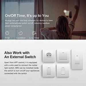 SONOFF Mini Smart Switch 4 Pezzi, Fai-da-Te Interruttore Telecomando 4 PCS