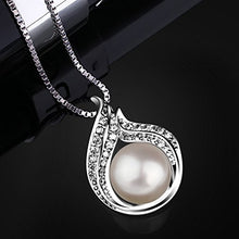 Carica l&#39;immagine nel visualizzatore di Gallery, B.Catcher collana e ciondolo abbraccio con perla argento s925“Hug with... - Ilgrandebazar