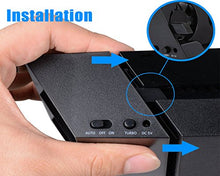 Carica l&#39;immagine nel visualizzatore di Gallery, PS4 Ventola di raffreddamento - ElecGear Automatico Temperatura USB External...