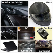 Carica l&#39;immagine nel visualizzatore di Gallery, CompraFun Pellicola Adesiva per Auto 6D, 300x30cm Pellicola Adesiva Fibra di Carbonio, Rivestimento Adesivo Nero Car Sticker, con Accessori, Fai da Te Decorativa Wrapping Auto e Moto