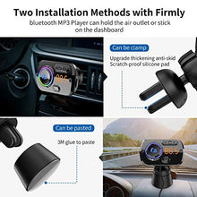 Carica l&#39;immagine nel visualizzatore di Gallery, FM Trasmettitore Bluetooth 5.0 per Auto con Due Porta USB (QC 3.0 e Nero