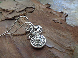 ✿ ORECCHINI RONDELLE MANDALA NUPSIE ✿ piccoli orecchini a gancio