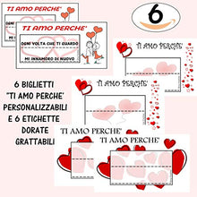 Carica l&#39;immagine nel visualizzatore di Gallery, Gratta E Vinci Personalizzato Degli Innamorati Horus Ti Amo Perchè 2 - Ilgrandebazar