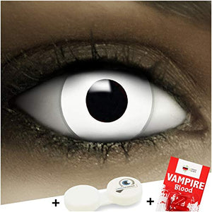 Lenti a contatto colorate"Zombie" + capsule di sangue finto + portalenti per... - Ilgrandebazar