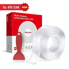 Carica l'immagine nel visualizzatore di Gallery, Biadesivo Extra Forte Nano Nastro，Baytion Tape Magico Multifunzione 5M