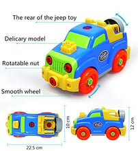 Carica l&#39;immagine nel visualizzatore di Gallery, Akokie Jeep Bambini Kit Montaggio Giocattoli Auto Veicolo Regalo - Ilgrandebazar