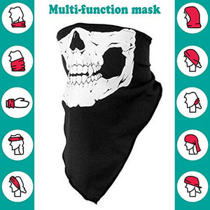 JAHEMU Maschera Teschio Skull Mask Cranio di Viso Senza Cucitura Tubo...