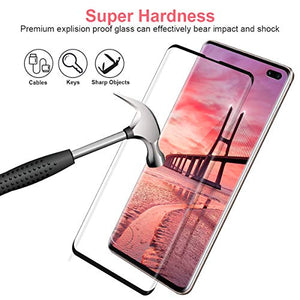 2 pezzi Vetro Temperato per Samsung Galaxy S10 Plus Pellicola Trasparente
