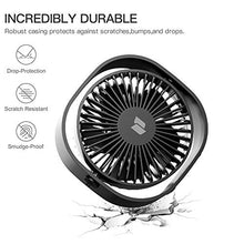 Carica l&#39;immagine nel visualizzatore di Gallery, RATEL USB Ventilatore da Scrivania, 12,5 cm Mini Tavolo Nero