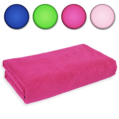 Belmalia Asciugamano in microfibra XXL molto assorbente e ad Rosa Fucisa