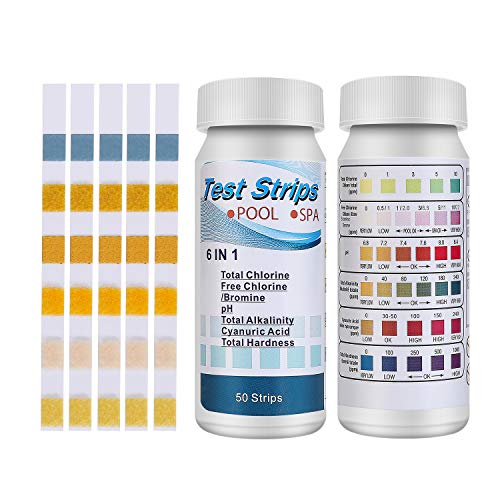 CNSSKJ - Strisce per test della piscina, 6 in 1, SPA,...