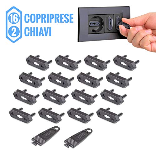 Somiler Copriprese Per Bambini Universale La Sicurezza |Set Nero - Ilgrandebazar