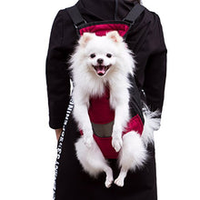 Carica l'immagine nel visualizzatore di Gallery, Petcomer Borsa Frontale Trasportino Cane Morbido Marsupio Zaino XL, Rosso