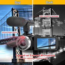 Carica l'immagine nel visualizzatore di Gallery, Videocamera Videocamere Full HD 1080P 30FPS 24.0 MP Vlogging V5IB