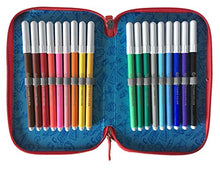 Carica l&#39;immagine nel visualizzatore di Gallery, Tecnoteam HAPPY352478 Astuccio 3 Zip, Blu - Ilgrandebazar