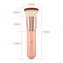 Carica l'immagine nel visualizzatore di Gallery, DUcare Pennello Fondotinta Flat Top Pennelli Make Up Kabuki per Fondotinta Liquido per Lucidatura, Puntini, Correttore