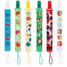 Carica l'immagine nel visualizzatore di Gallery, Lcitin Clip Ciuccio Catena Per - 6 PCS Catenella Portaciuccio Per...