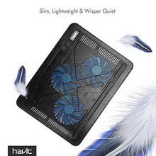 Carica l&#39;immagine nel visualizzatore di Gallery, HAVIT Basi di Raffreddamento per PC Portatili Notebook Cooler 15.6&quot;-17&quot;...