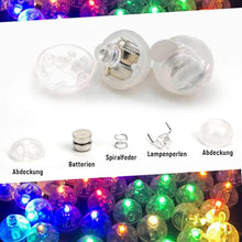 Carica l&#39;immagine nel visualizzatore di Gallery, 150Pcs Luci LED per Palloncini, Mini LED Rotonde Palloncini, Luci LED Lampeggianti per Feste, Decorazione per Lanterne, Compleanno, Matrimonio, Halloween, Natale (Colorato)
