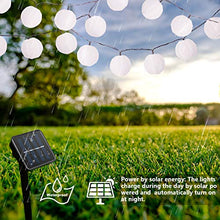 Carica l&#39;immagine nel visualizzatore di Gallery, Catena Luminosa Solare, QXMCOV Lanterne da Esterno LED 9.3Metri Bianco Caldo