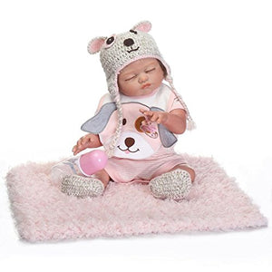 Pinky Reborn Bambole Baby Doll Morbido Silicone Vinile Corpo...