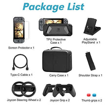 Carica l&#39;immagine nel visualizzatore di Gallery, HEYSTOP Kit Accessori 12 in 1 per Nintendo Switch, Include Custodia 12 1